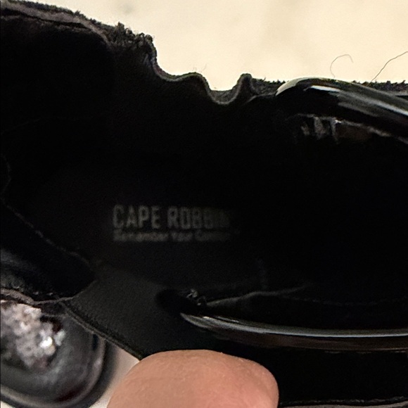 Cape Robbin Black Sequin Lace-Up Boots - Picture 6 of 8